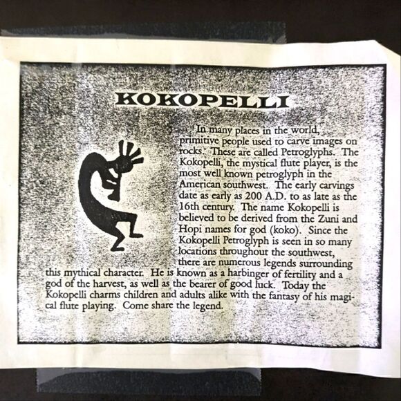 3/$30 Legend of the Kokopelli Handmade Framed Artwork - Picture 2 of 8